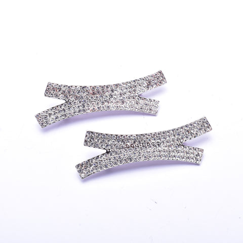 Elegant Swarovski crystal Hair barrette( 2 pcs/ pack )