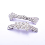 Elegant Swarovski crystal Hair barrette( 2 pcs/ pack )