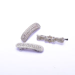 Elegant Swarovski crystal Hair barrette( 3 pcs/ pack )