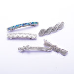 Elegant Swarovski crystal Hair barrette( 5 pcs/ pack )