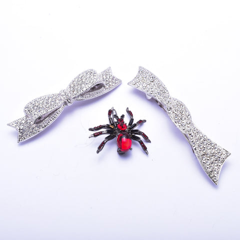 Elegant Swarovski crystal Hair barrette( 3 pcs/ pack )