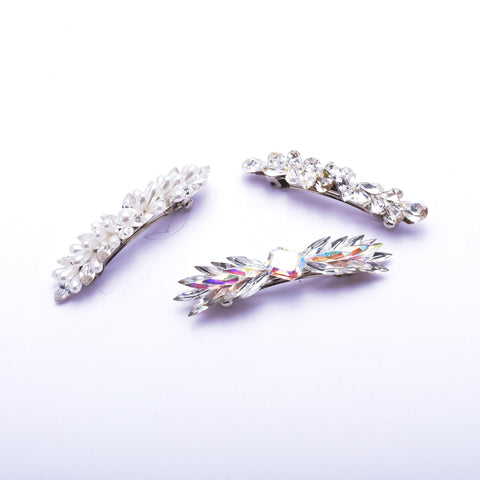 Elegant Swarovski Fancy crystal Hair barrette( 3 pcs/ pack )