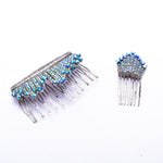 Vintage metal Crystal Hair coms