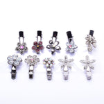 Flower crystal small Alligator Hair Clip ( 10 pcs / Pack)