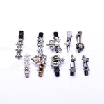 Assort Fancy Crystal Small Alligator Hair Clip ( 10 pcs / Pack)