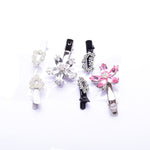 Assort Fancy Crystal Small Alligator Hair Clip (6 PCS / Pack)