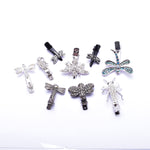 Assort Insect Crystal Small Alligator Hair Clip (9 PCS / Pack)