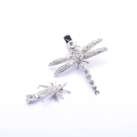 Assort Insect Crystal Small Alligator Hair Clip (2 PCS / Pack)