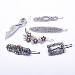 Elegant Swarovski crystal Hair Clip( 6 pcs/ pack )