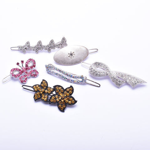 Elegant Swarovski crystal Hair Clip( 6 pcs/ pack )