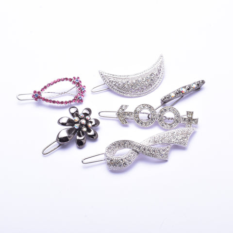 Elegant Swarovski crystal Hair Clip( 6 pcs/ pack )