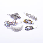 Elegant Swarovski crystal Hair Clip( 6 pcs/ pack )