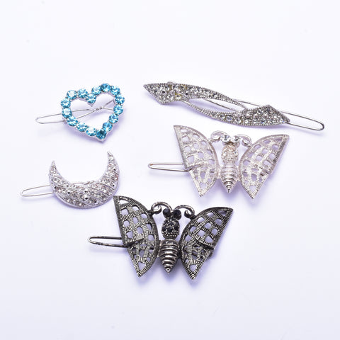 Elegant Swarovski crystal Hair Clip( 5 pcs/ pack )