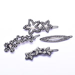 Elegant Swarovski crystal Hair Clip( 4 pcs/ pack )