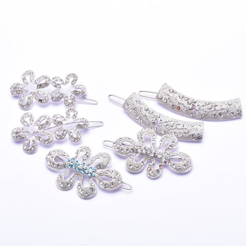 Elegant Swarovski crystal Hair Clip( 6 pcs/ pack )