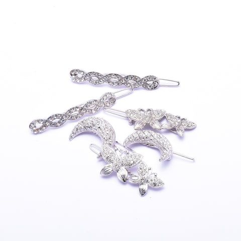 Elegant Swarovski crystal Hair Clip( 6 pcs/ pack )