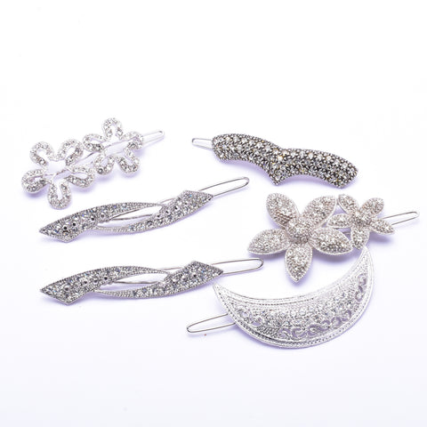 Elegant Swarovski crystal Hair Clip( 6 pcs/ pack )