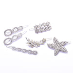 Elegant Swarovski crystal Hair Clip( 6 pcs/ pack )