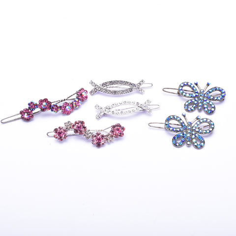 Elegant Swarovski crystal Hair Clip( 6 pcs/ pack )