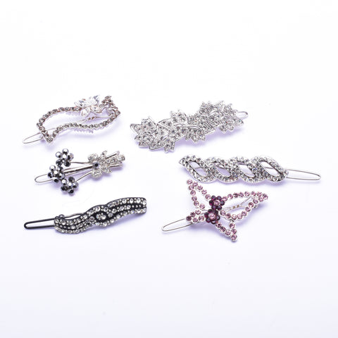 Elegant Swarovski crystal Hair Clip( 6 pcs/ pack )