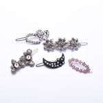 Elegant Swarovski crystal Hair Clip( 5 pcs/ pack )