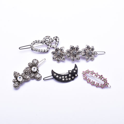 Elegant Swarovski crystal Hair Clip( 5 pcs/ pack )