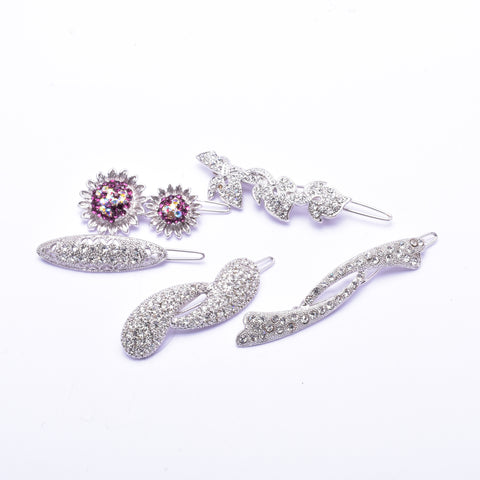 Elegant Swarovski crystal Hair Clip( 5 pcs/ pack )