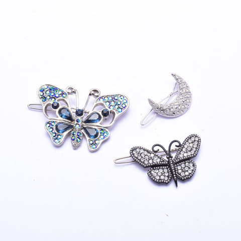 Elegant Swarovski crystal Hair Clip( 3 pcs/ pack )