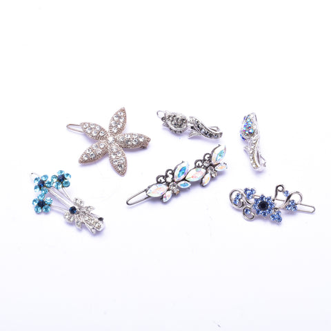 Elegant Swarovski crystal Hair Clip( 6 pcs/ pack )