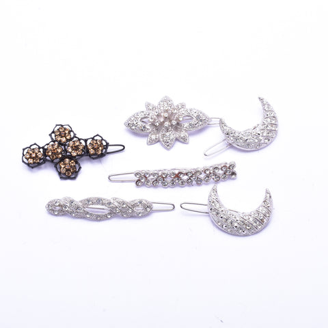 Elegant Swarovski crystal Hair Clip( 6 pcs/ pack )