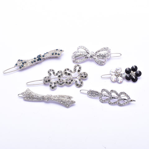 Elegant Swarovski crystal Hair Clip( 6 pcs/ pack )