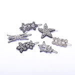 Elegant Swarovski crystal Hair Clip( 6 pcs/ pack )