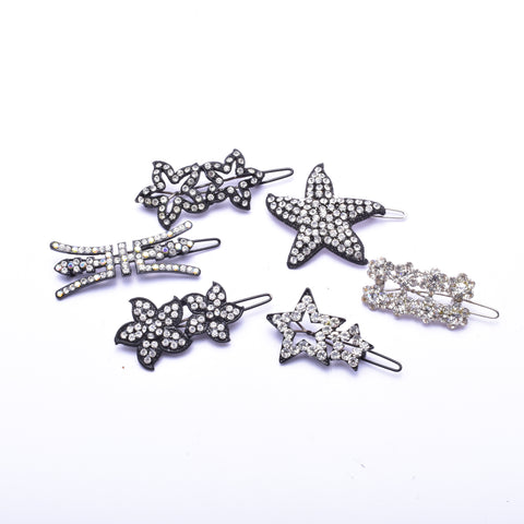 Elegant Swarovski crystal Hair Clip( 6 pcs/ pack )