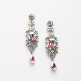 Crystal Rhinestone Marquise Drop Evening Earrings_9 colors