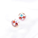 Charming Round Crystal Stud Earring_5 colors