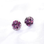 Charming Round Crystal Stud Earring_5 colors