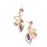 Leafy Fancy crystal Earring_5 colors