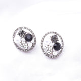 Charming Pearl Crystal Stud Earring_6 colors