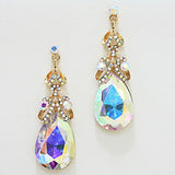 Crystal Ribbon Chandelier Earring_2 colors