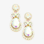 Fancy crystal teardrop Earring_7 colors