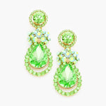 Fancy crystal teardrop Earring_7 colors