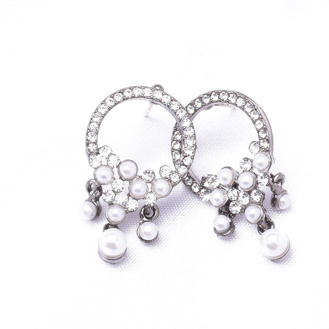 Charming Pearl Crystal Earring_3 colors