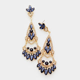 Elegant Crystal Chandelier Evening Earring_8 colors