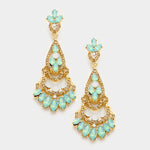 Elegant Crystal Chandelier Evening Earring_8 colors