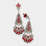 Elegant Crystal Chandelier Evening Earring_8 colors