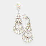 Elegant Crystal Chandelier Evening Earring_8 colors