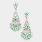 Elegant Crystal Chandelier Evening Earring_8 colors