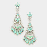 Elegant Crystal Chandelier Evening Earring_8 colors