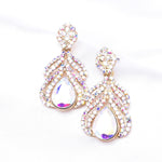 Crystal Rhinestone Arabian Teardrop Evening Earring_8 colors