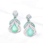 Crystal Rhinestone Arabian Teardrop Evening Earring_8 colors